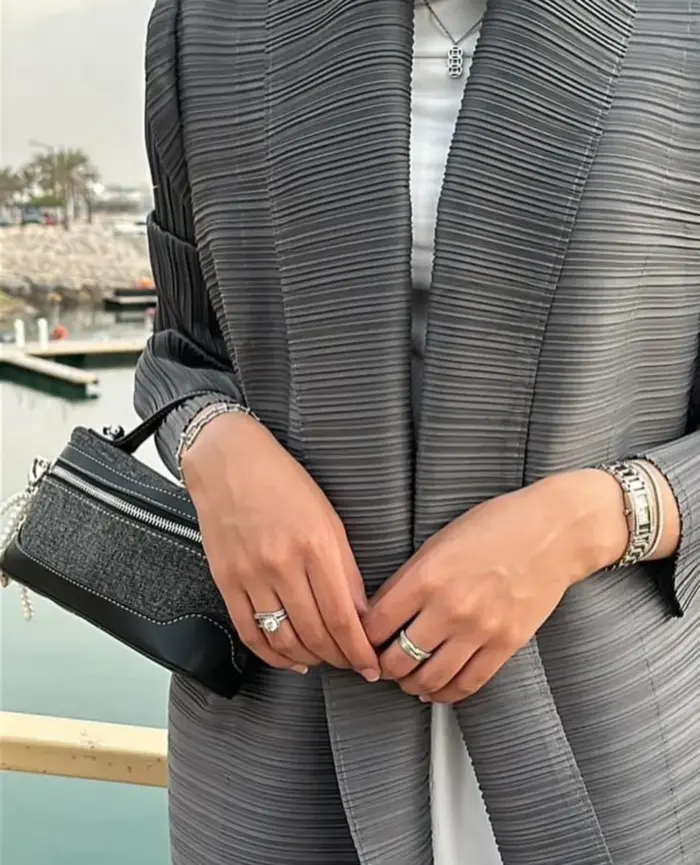 Steel Mist Abaya - Image 2