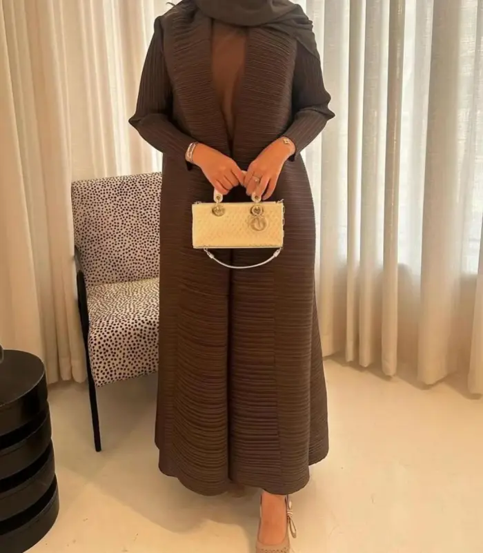 Mocha Luxe Abaya - Image 2