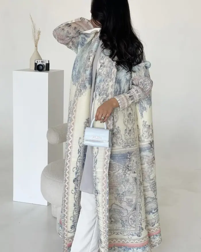 Vintage Pastel Tapestry Abaya
