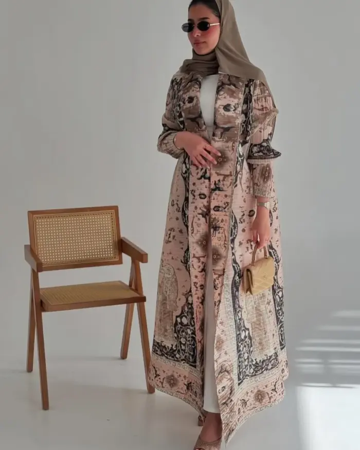 Desert Rose Vintage Abaya