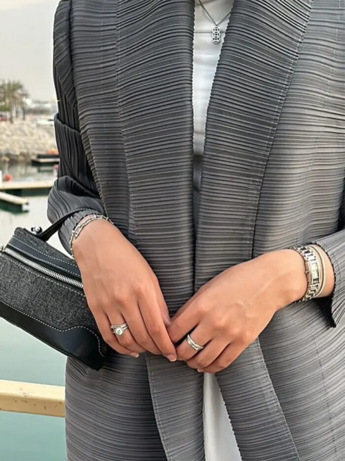 Charcoal Grace Abaya