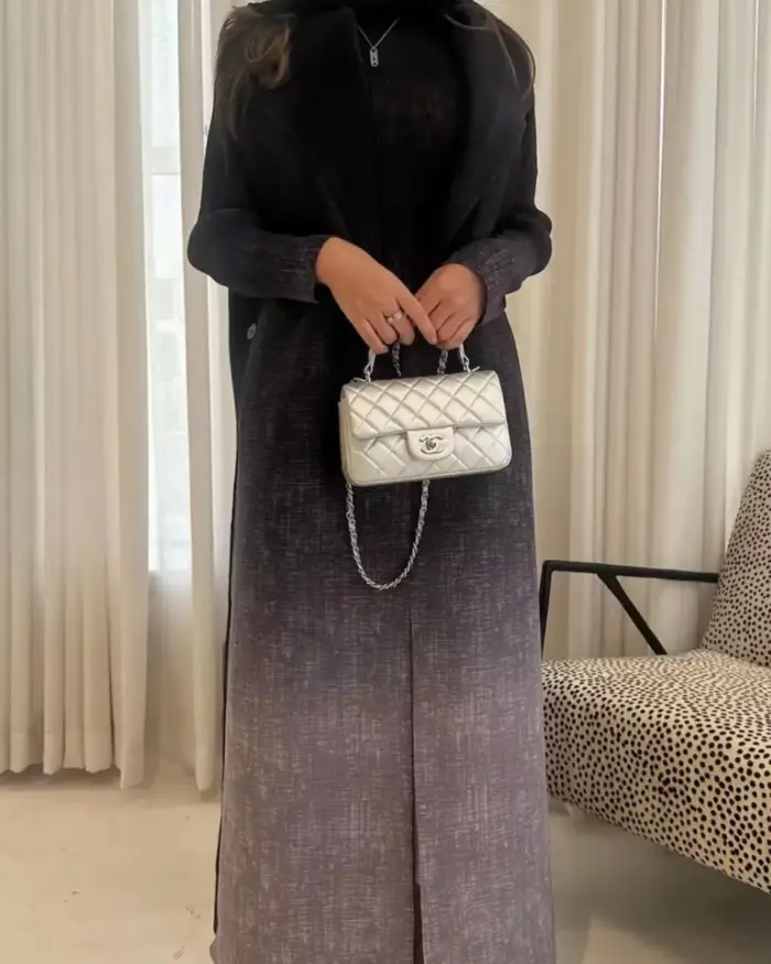 Smoky Mauve Ombre Abaya